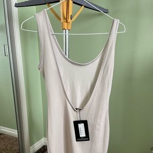 Scoop back dress